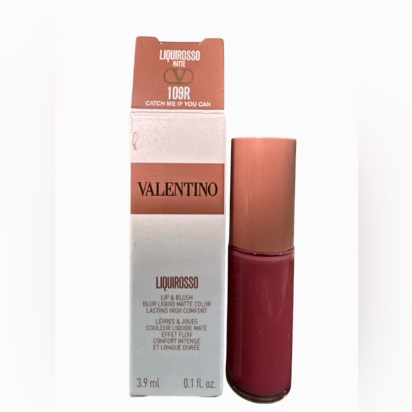 Valentino Beauty Soft Matte Liquid Lipstick & Blush in 1-Catch Me If You Can,NIB - Picture 4 of 4